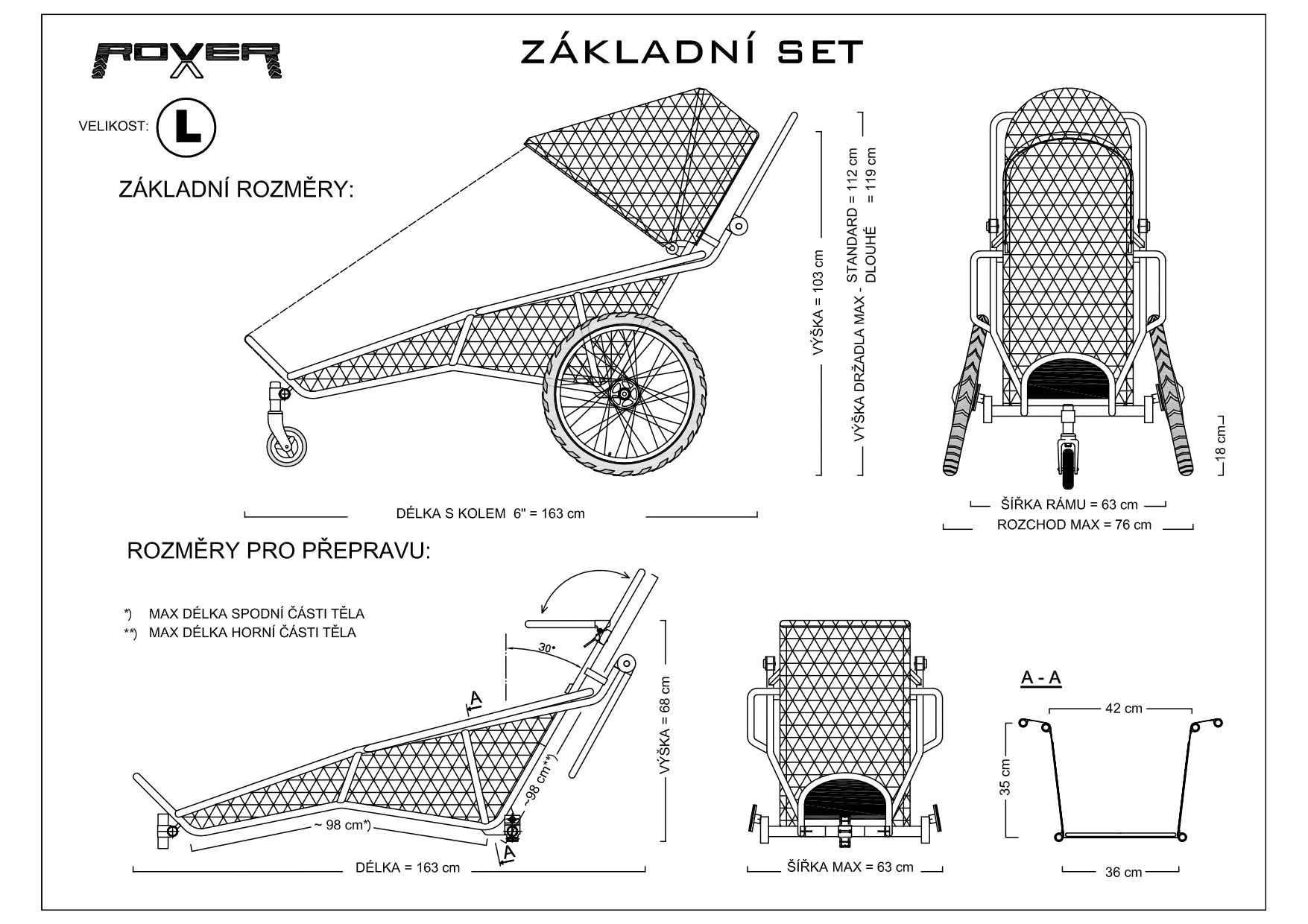 Technische Zeichnung — Standard L Standard L