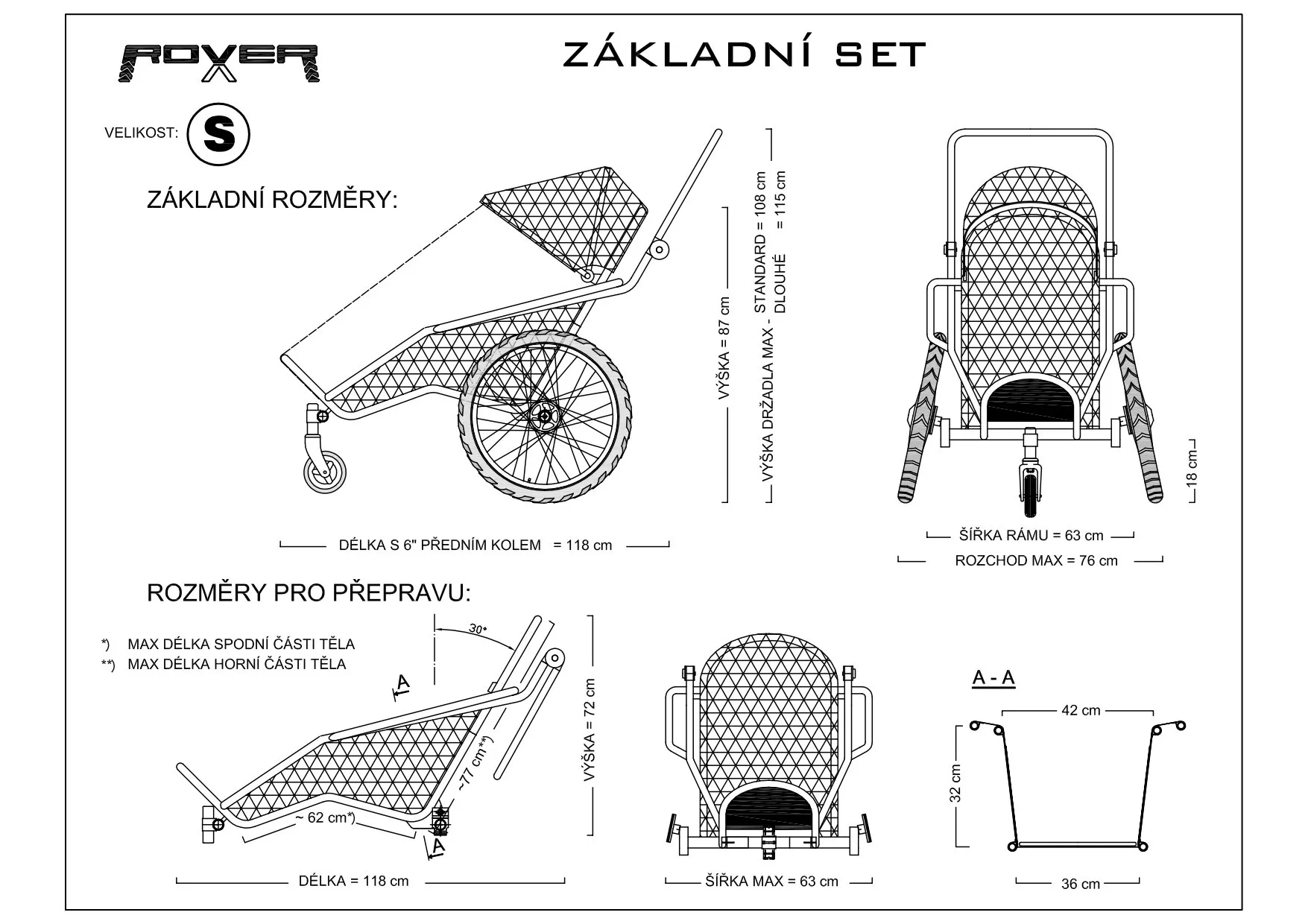 Technische Zeichnung — Standard S Standard S